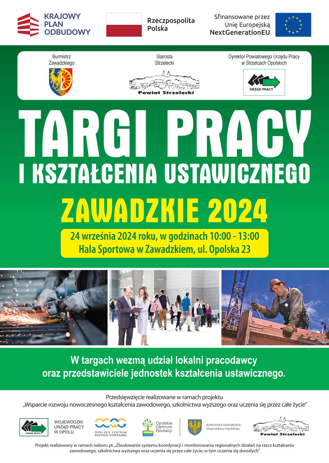 Targi Pracy i Kształcenia Ustawicznego Zawadzkie 24 września 2024